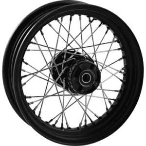 DRAG SPECIALTIES Replacement Laced Wheel - 40 Spoke - Rear - Black - 16x3 - '08+ XL 0204-0574