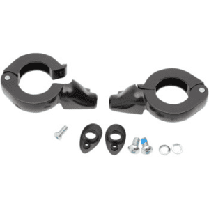 DRAG SPECIALTIES Turn Signal Fork Clamps 39mm - Black 2020-1268