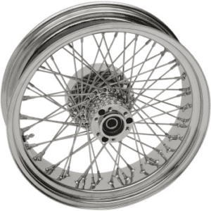 DRAG SPECIALTIES Laced Wheel Assembly-Rear-Silver-18x5.5-'14-'21 Indian 0204-0505